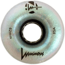 Luminous Wheels Luminous Led Quad Roller Skate Outdoor Wheels 4 Pack Black