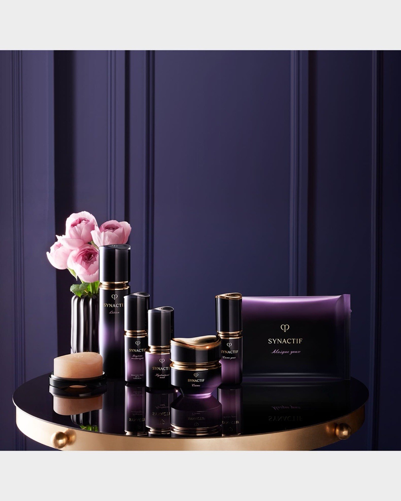 Cle De Peau Synactif Deluxe muestra de viaje conjunto de cuidado de la piel con estuche de viaje