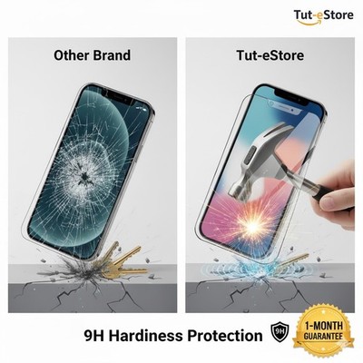 2x Tempered Glass Screen Protector for iPhone 15 16 17 Pro Max 9H