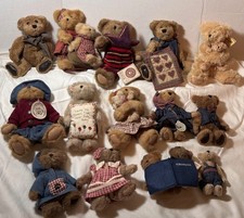 Boyds Bears Plush Bears Lot of 14 Vintage Most w/Tags See List