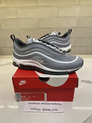 Size 9.5 - Nike Air Max 97 Ultra '17 Wolf Grey Brand New Og All 100% Authentic