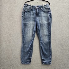Judy Blue Women Jeans 16W Denim Button Zipper 25" Inseam