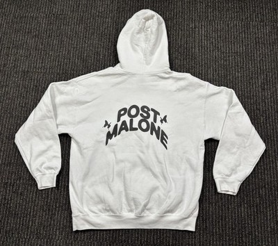 Post Malone Butterfly Hoodie Large L White Official Twelve Carat Toothache Merch