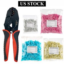 1000Pcs Blue 14-16AWG Heat Shrink Butt Wire Connectors Waterproof Seal Terminals