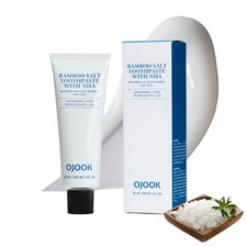 OJOOK Bamboo Salt Toothpaste with nHA Fluoride Free, 3 Ounce Pack of 1