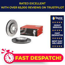 2x Brake Discs Pair Vented fits CHEVROLET CAMARO 2.0 Rear 2016 on LTG 315mm Set