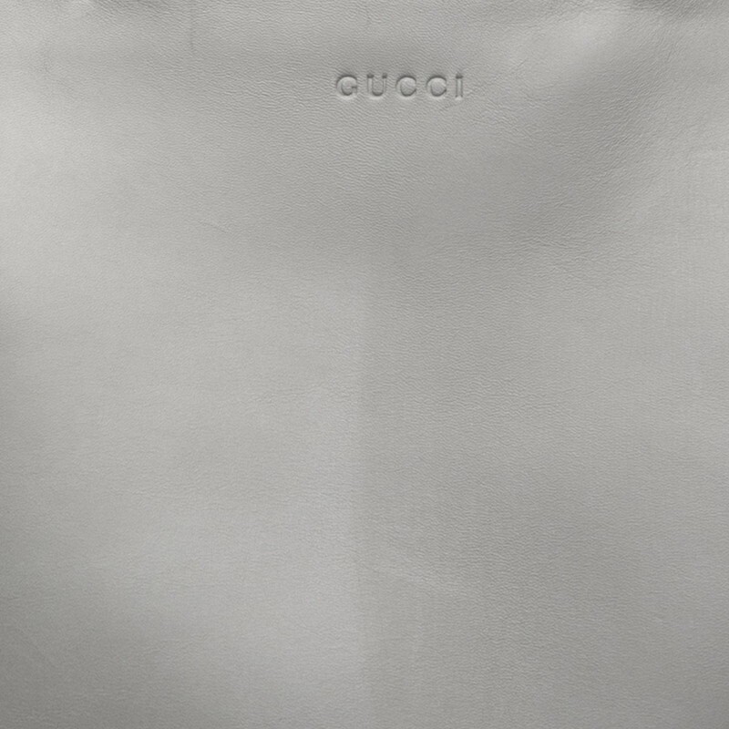 Gucci Nim Fair Medium Handbag Leather Grey Women's Used Authentic thumbnail 4