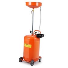 20 Gallon Oil Drain Tank, Portable Oil Drain Container with 20 gallon