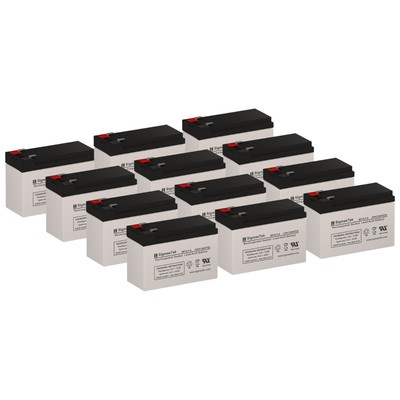 MGE Pulsar Evolution 3000 UPS SigmasTek SP12-7.5T2 Battery Replacement Set of 12