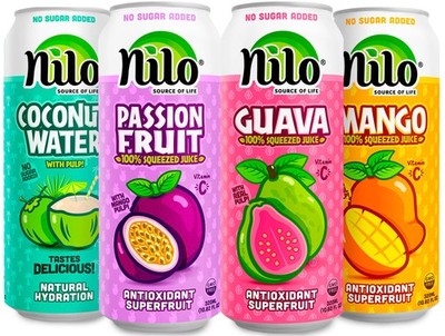 Variety Pack 100% Squeezed Juice Guava Mango Coconut Passion Fruit Pack of 12