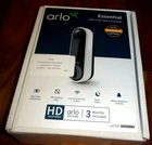 Arlo Essential Wire-Free Smart Video Doorbell White AVDK2001-100NAR...NEW