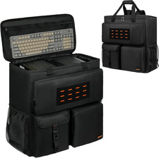 Computer Desktop Tower Large Carrying Case, PC Travel Case Backpack for ATX Mid-