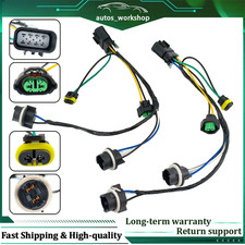 2pcs Headlight Wiring Harness For 2007-2011 Chevrolet Silverado 1500 Hd 25962806