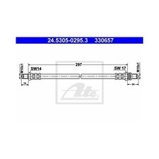 ATE Bremsschlauch hinten für Ford Courier Fiesta Puma