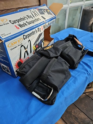 AWP Trapjaw Suspension Rig Carpenters Tool Belt Suspenders NEW - Picture 7 of 8