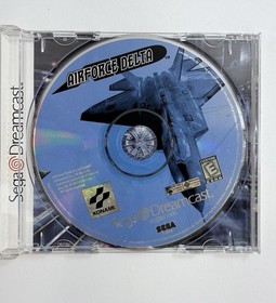 AirForce Delta (Sega Dreamcast, 1999) Game, Case, Manual - Tested And Working