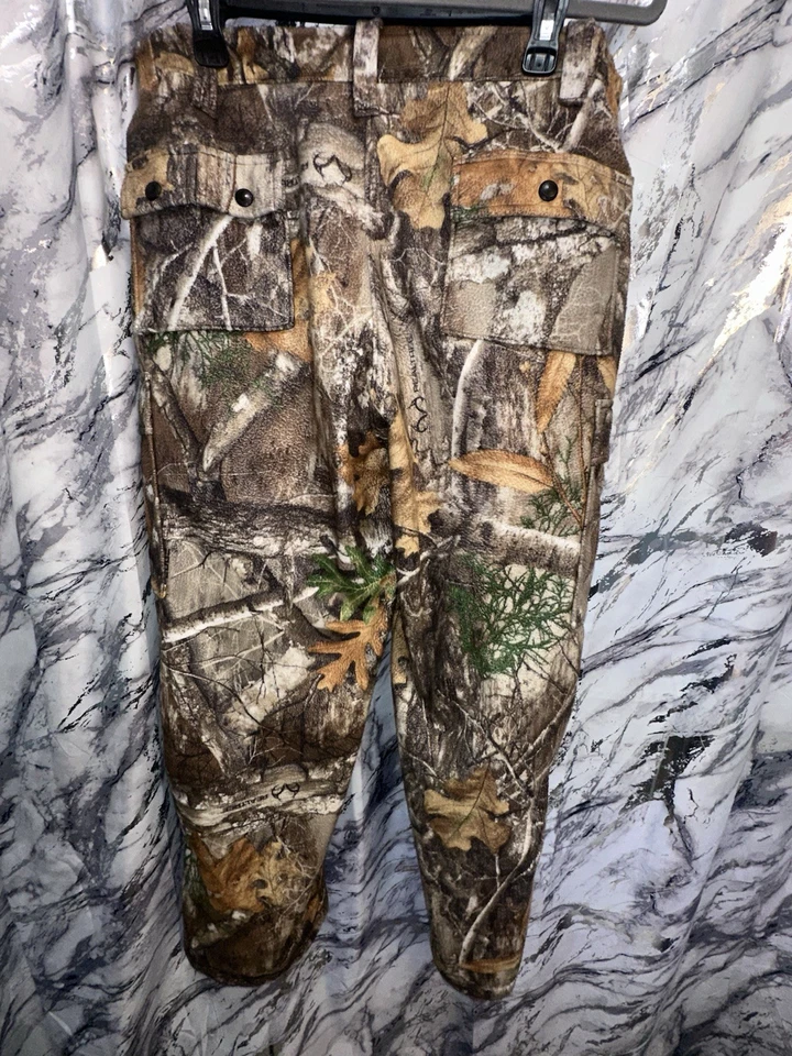 Real Tree River West 100% Waterproof Fleece GORPCORE Hunting Cargo utility L - Image 3 of 4