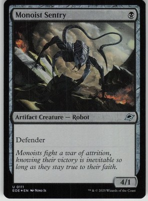 MTG TCG Monoist Sentry U Edge of Eternities 111