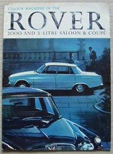 ROVER 2000 Car In Range Sales Brochure 1965 #659 3 Litre Saloon & Coupe