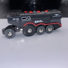 Rare Brio World 33216 Great Steam Engine Battery Train. Never Sold In USA. Works