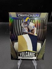 2020 Panini Obsidian Volcanic Material Electric Etch Yellow /25 Van Jefferson