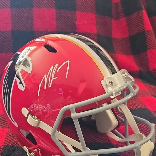 Michael Vick Atlanta Falcons Autographed Full Size Helmet JSA. Authentication