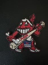 Vintage Retro Classic Chief Wahoo Cleveland Indians Logo Patch New Old Stock ⚾️