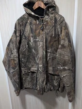 Realtree Mens Camo Jacket 2XL Fleece Lined Pre Owned