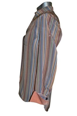 Chemise Paul Smith Femme En Viscose à Rayures Multicolores - Taille 44 - Neuf Avec étiquettes