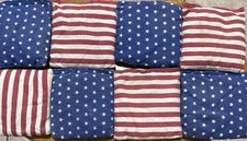 AMERICAN FLAG All Weather Cornhole Bean Bags Set of 8 FREE FAST SHIPPING