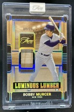 2025 Panini Three and Two Bobby Murcer Luminous Lumber Bat Holo Silver #/25