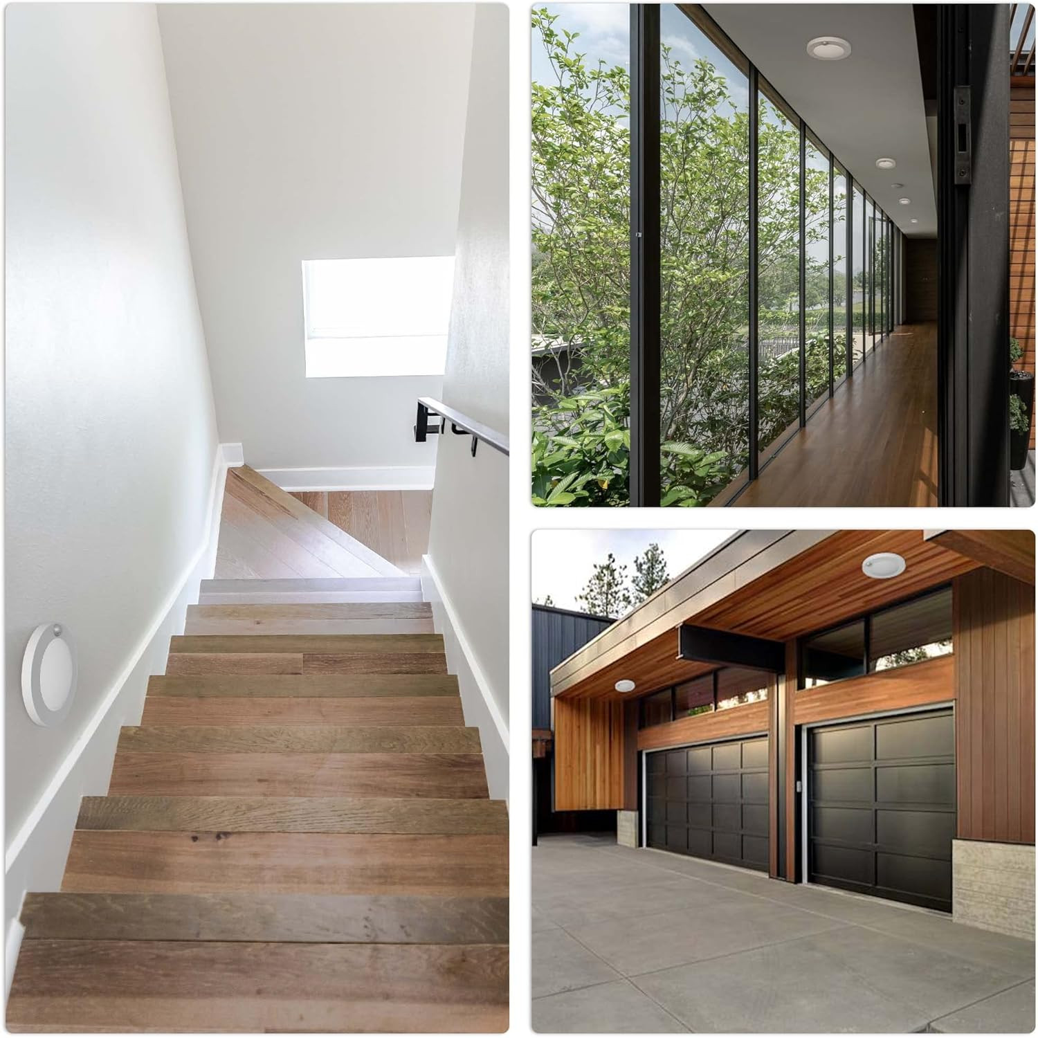 LED 6" 120 Volts Closet Light Wired, PIR Motion Sensor Ceiling Disc Light, 15W,