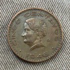 Mexico 1946 5 Centavos Bronze Coin Mo Variety KM#425 (Estados Unidos) — photo 1