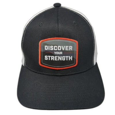 Discover Your Strength Snapback Trucker Hat Black One Size Matrix