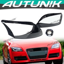 2008-2014 TT TT Quattro Premium Plus Prestige Headlight Lens Cover Pair for Audi