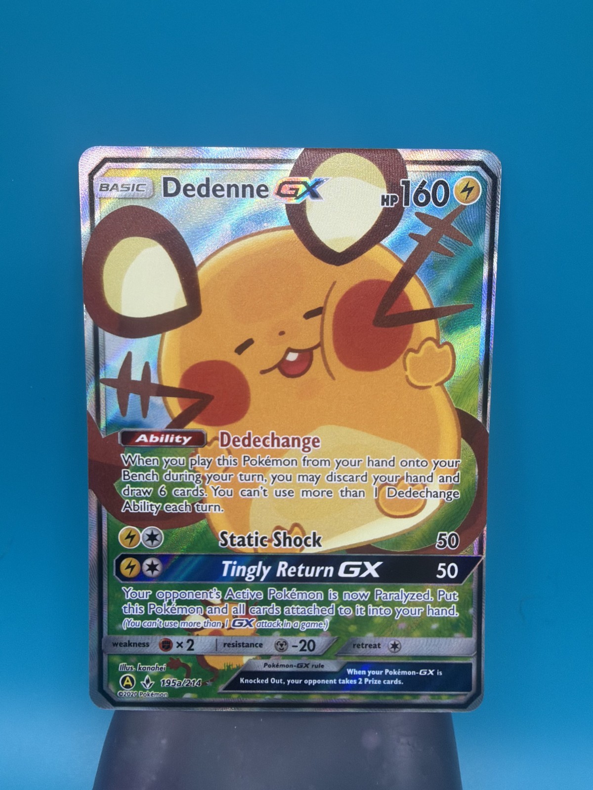 Dedenne GX 195A/214 Unbroken Bonds UNB Holo NM