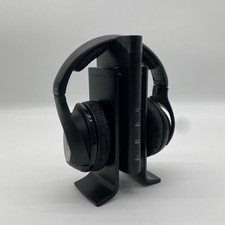 Senheiser HDR170 Headphones with TR170 Base TestedNo Cords Needs New Ear Pads