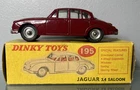 Dinky Toys 195 Jaguar 3.4 Saloon - Maroon with original box