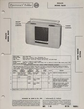 SAMS PHOTOFACT SERVICE MANUAL 226-5 PHILCO RADIO B650