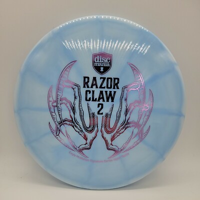 Discmania Razor Claw 2 Vapor Tactic LtBlue Swirl/Lavender Stamp 176g