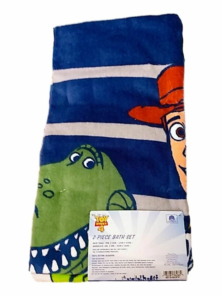 Juego de 2 toallas y paños de baño Woody & Buzz "Toy Story 4" de Disney Pixar Foto 3 de 4