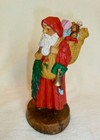 Santa with Bag of Toys Figurine, Nicely detailed, wood carve look — photo 6