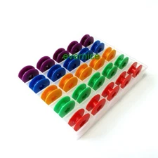 25 Pcs Colourful Plastic Bobbins #40264 For Juki Singer Consew Brother Yamata++