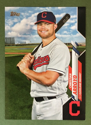 2020 Topps Update #U-282 Christian Arroyo Black Parallel 39/69 Cleveland Indians