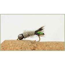 Peeping caddis. Trout Flies, 6 Pack, Tungsten Bead, Size 10, Sinking Trout Flies