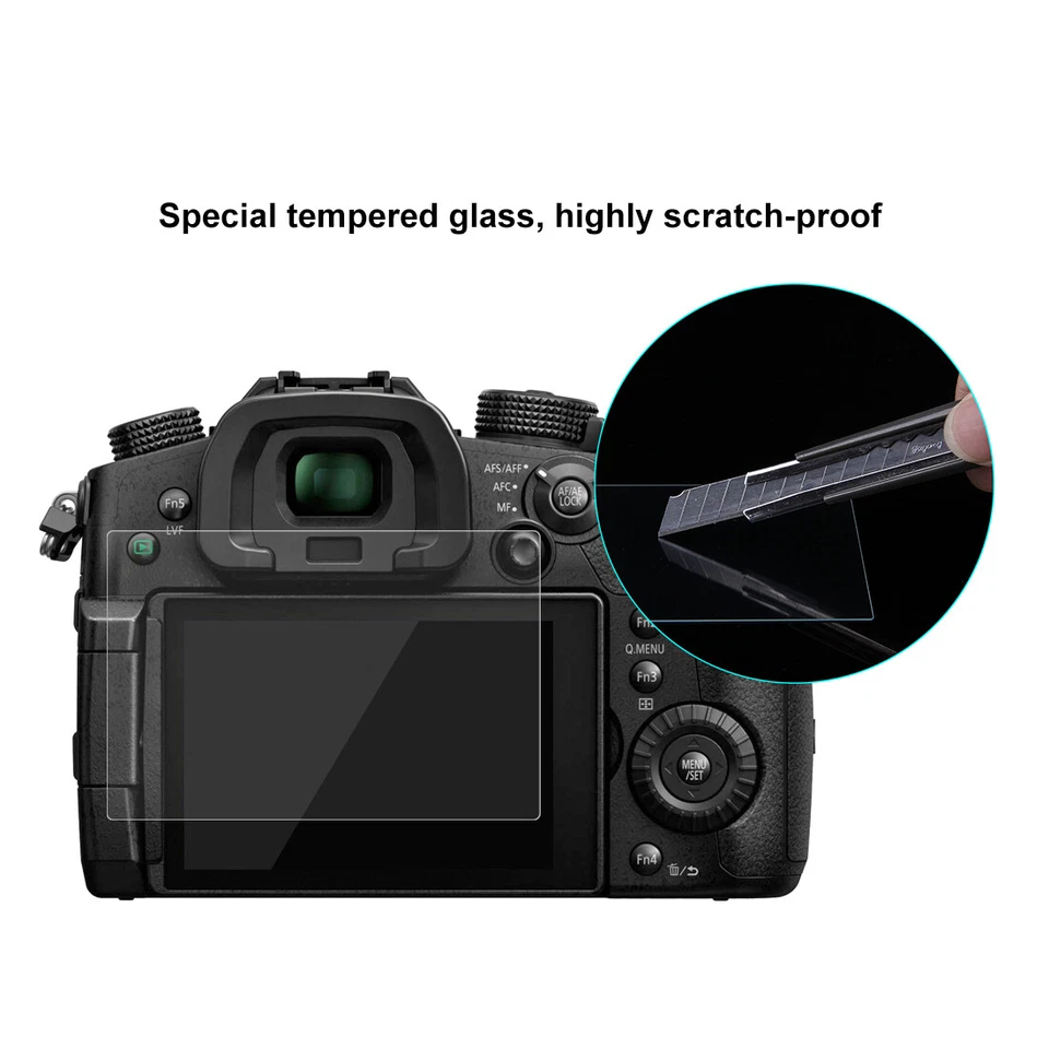 For Panasonic GH59 Camera Hard Tempered Glass Screen Protector Cover - Image 2 of 4