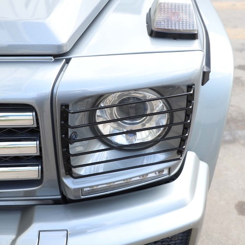 2pcs Headlight Protector Guard Grills Cover Fits Mercedes G500 2007-2018 - Picture 9 of 12