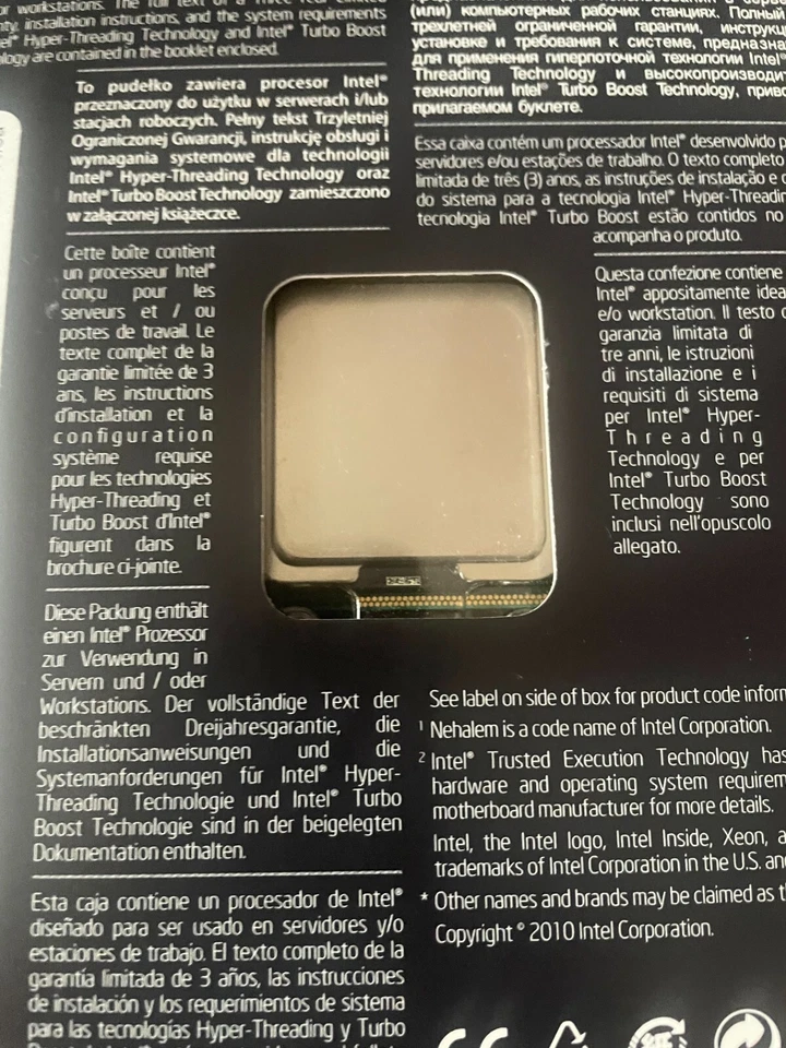 Intel BX80614X5675 SLBYL Xeon Processor X5675 12M Cache, 3.06 GHz, 6.40 GT/s NEW - Image 2 of 3