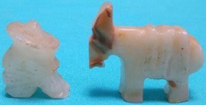 Vintage QUARTZ DONKEY & SIESTA MEXICAN FIGURINES Shadowbox Sized Miniatures