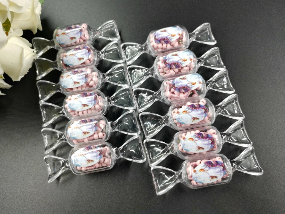 Pulsera Cuerda 12 piezas 10" Rosario Bautizo Favores con Cruz para niño o niña bebé Foto 2 de 4